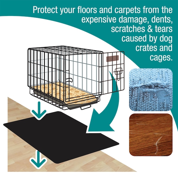 P-Tex Polypropylene Pet Crate Floor Protection Mat, XXL, 32in X 50in